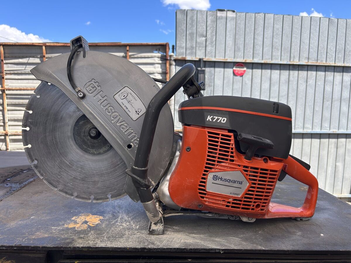 Husqvarna K770 concrete demo saw